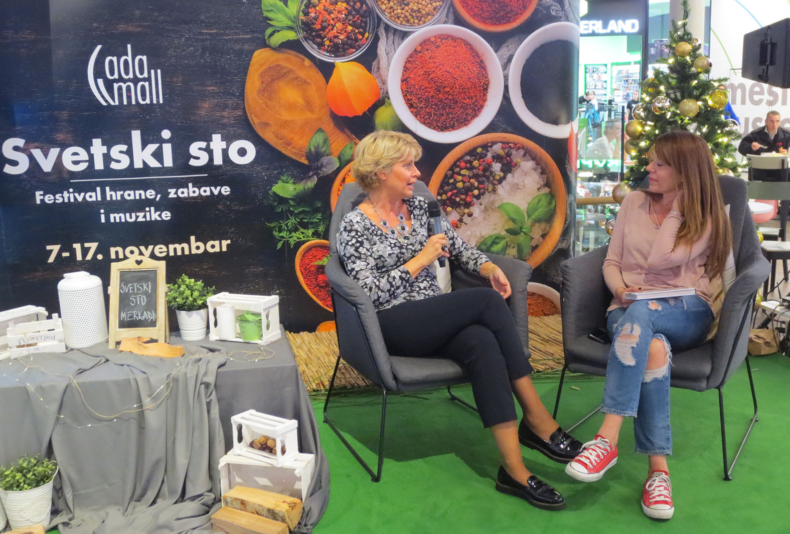Festival hrane, Ada mol, novembar 2019, promocija kuvara čarobna kuhinja Violete Orešković Ćurčić, kuvar za dijabetičare, recepti za osobe sa dijabetesom